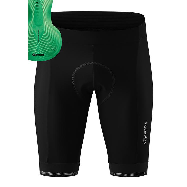 Gonso Gonso Sitivo Fahrradtights Herren - black-bright green - 1 | SportScheck