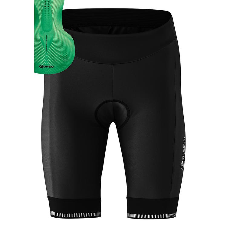 Gonso Gonso SITIVO Fahrradtights Damen - black-bright green - 0 | SportScheck