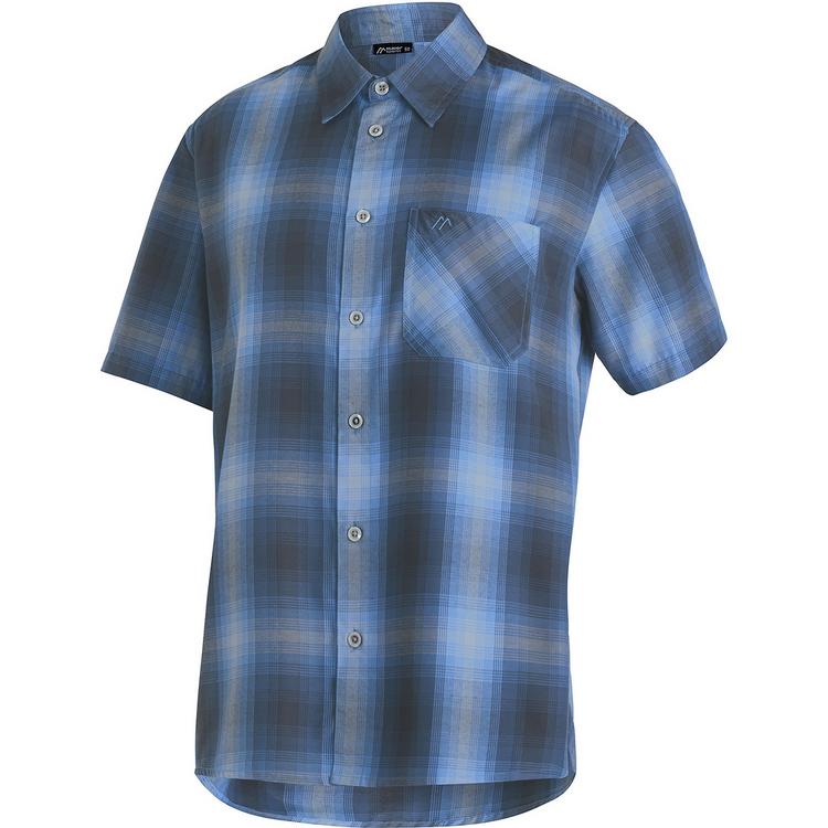 Maier Sports Maier Sports Mauro Funktionshemd Herren - blue-graphite-check - 1 | SportScheck