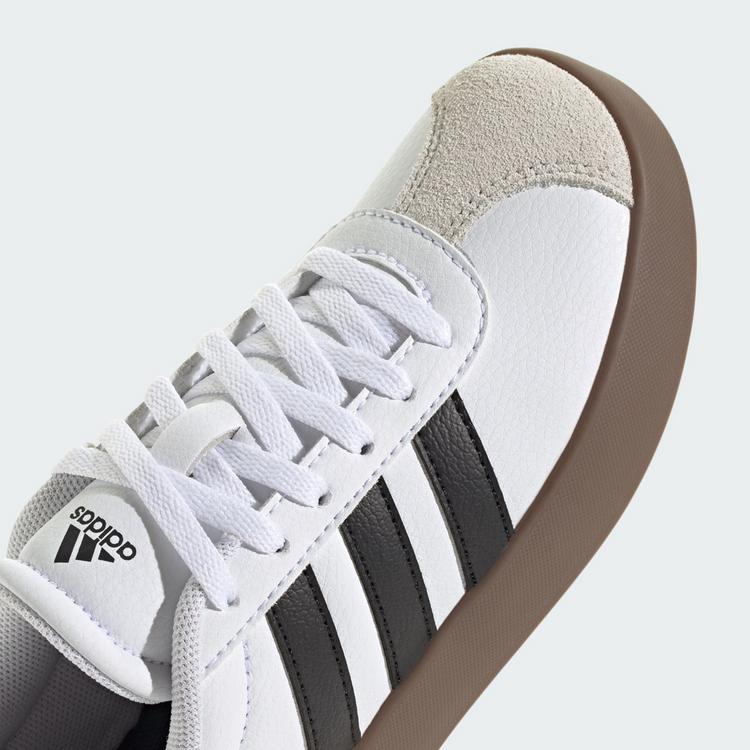 adidas adidas VL COURT 3.0 K Sneaker Kinder - ftwr white-core black-grey one - 8 | SportScheck
