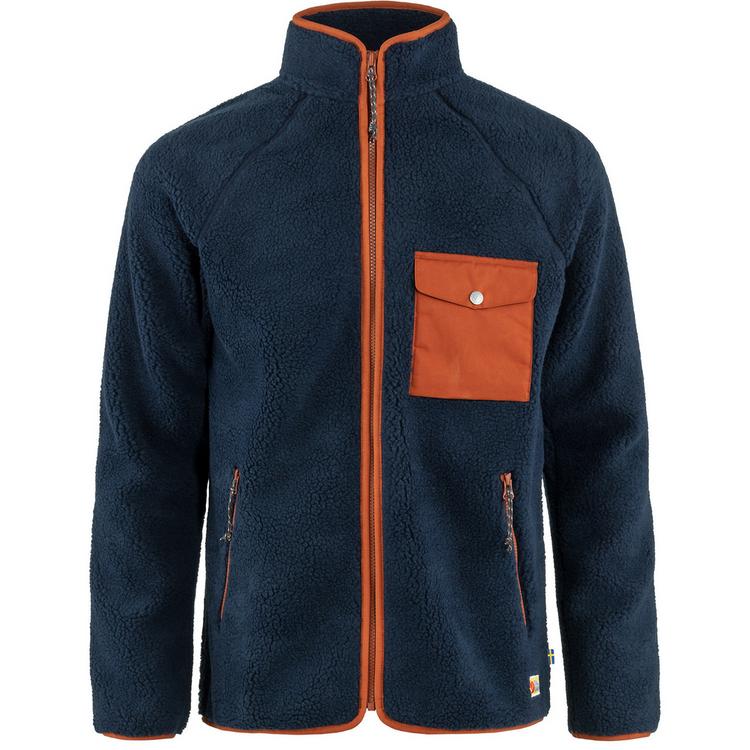 FJ&Auml;LLR&Auml;VEN FJ&Auml;LLR&Auml;VEN Vardag Fleecejacke Herren - navy-autumn leaf - 1 | SportScheck