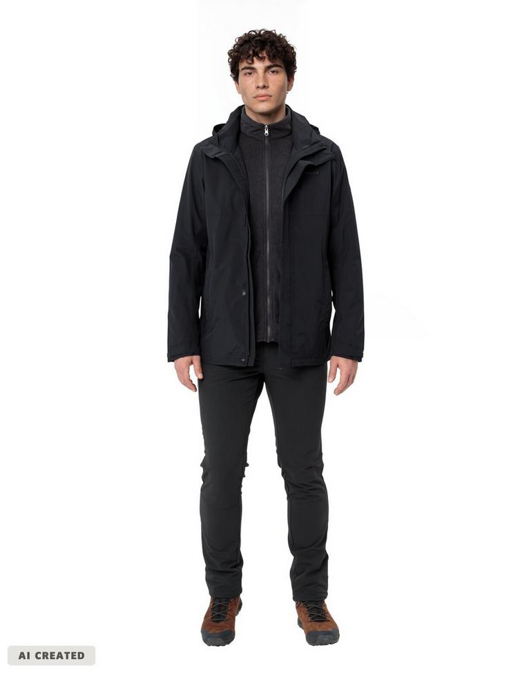 VAUDE VAUDE Rosemoor 3in1 Doppeljacke Herren - black - 6 | SportScheck