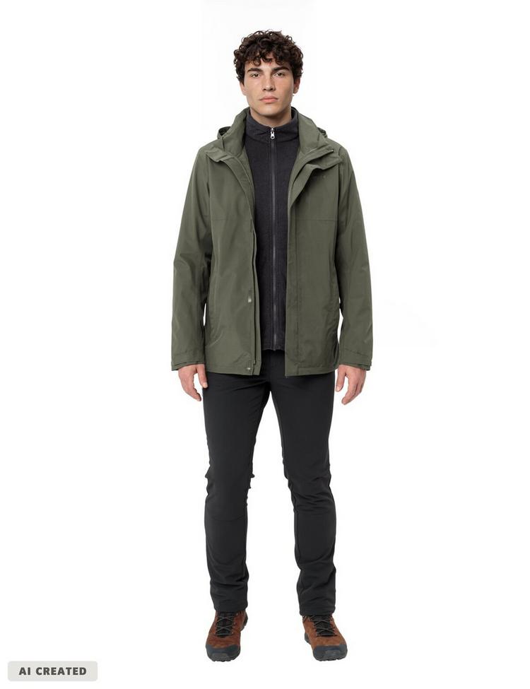 VAUDE VAUDE Rosemoor 3in1 Doppeljacke Herren - khaki - 6 | SportScheck