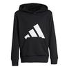 adidas BIG LOGO Hoodie Jungen - Black / White