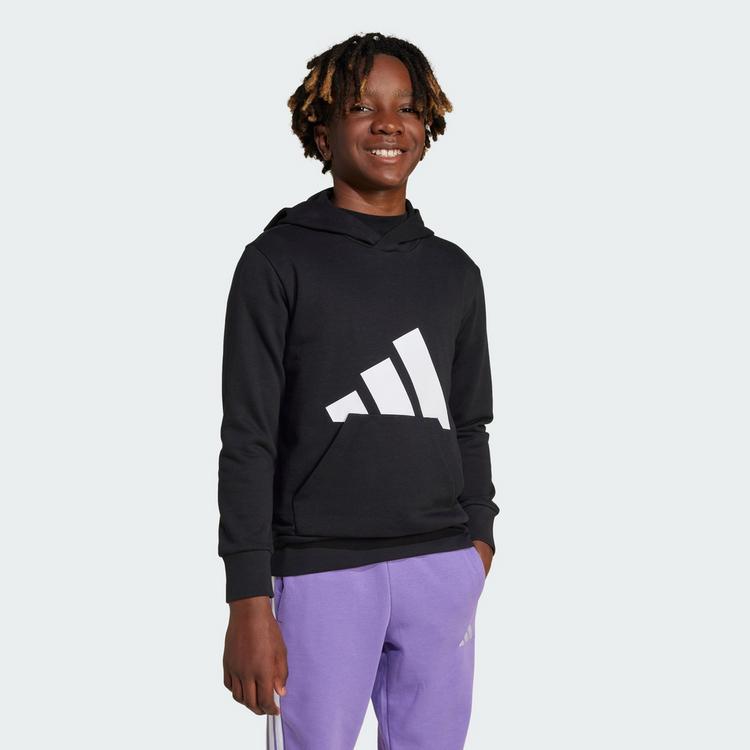 adidas adidas BIG LOGO Hoodie Jungen - Black / White - 0 | SportScheck