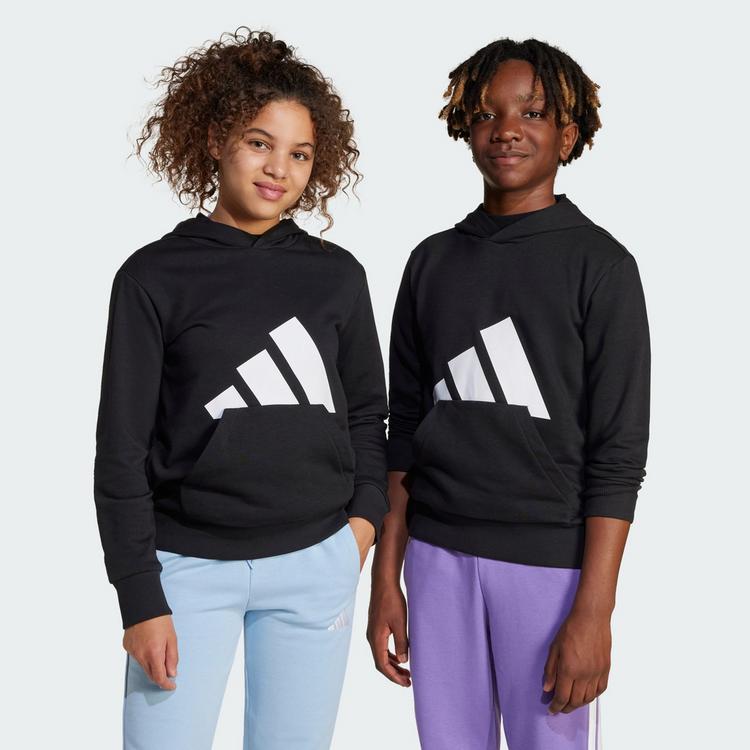 adidas adidas BIG LOGO Hoodie Jungen - Black / White - 1 | SportScheck