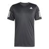 adidas CLUB 3STR Tennisshirt Herren - black