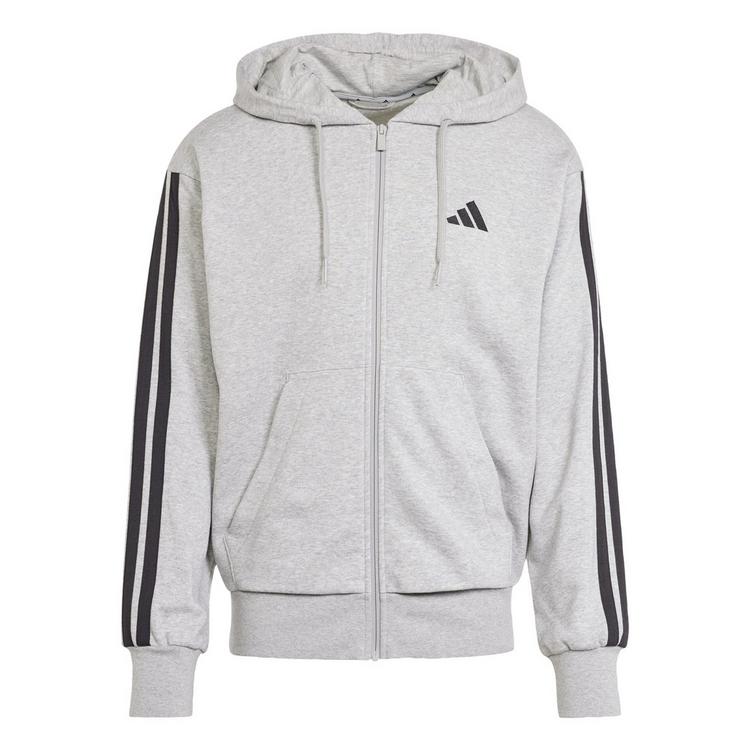 adidas adidas 3 Streifen Kapuzenjacke Herren - mgreyh-black - 0 | SportScheck