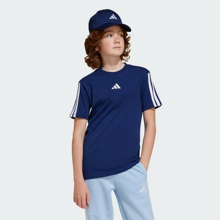 adidas adidas 3 STRIPES T-Shirt Jungen - dark blue-white - 1 | SportScheck