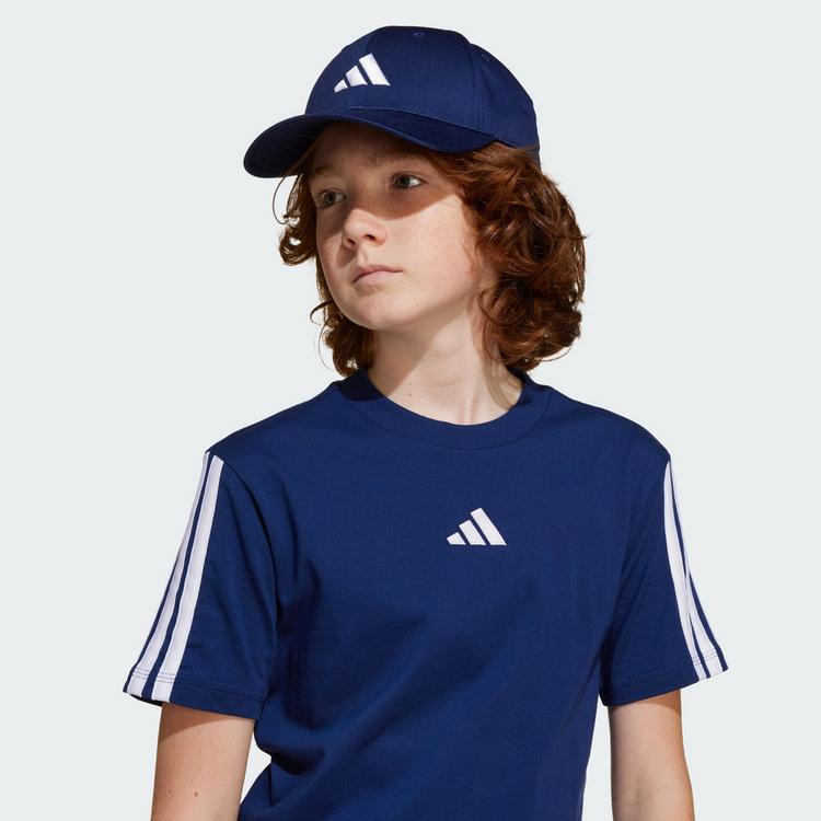 adidas adidas 3 STRIPES T-Shirt Jungen - dark blue-white - 0 | SportScheck