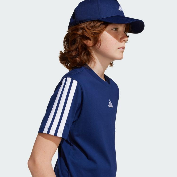 adidas adidas 3 STRIPES T-Shirt Jungen - dark blue-white - 1 | SportScheck