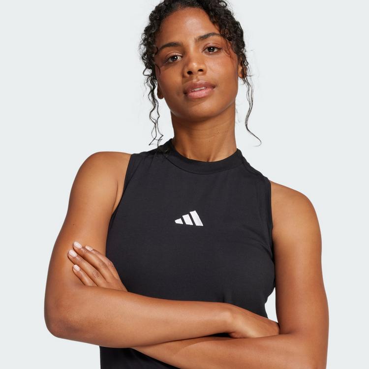 adidas adidas 3S Maxikleid Damen - black-white - 1 | SportScheck