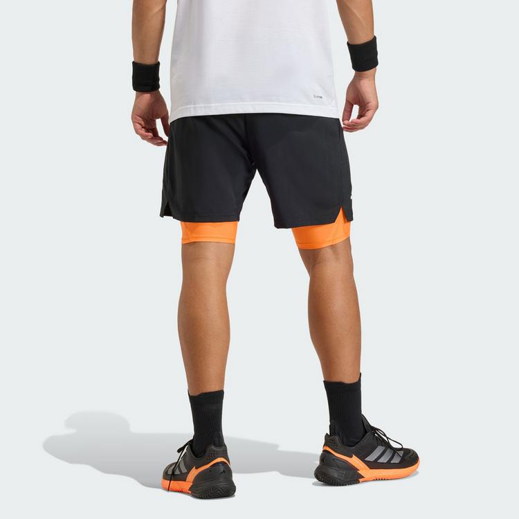 adidas adidas CLUB 2IN1 Tennisshorts Herren - black-puor - 1 | SportScheck