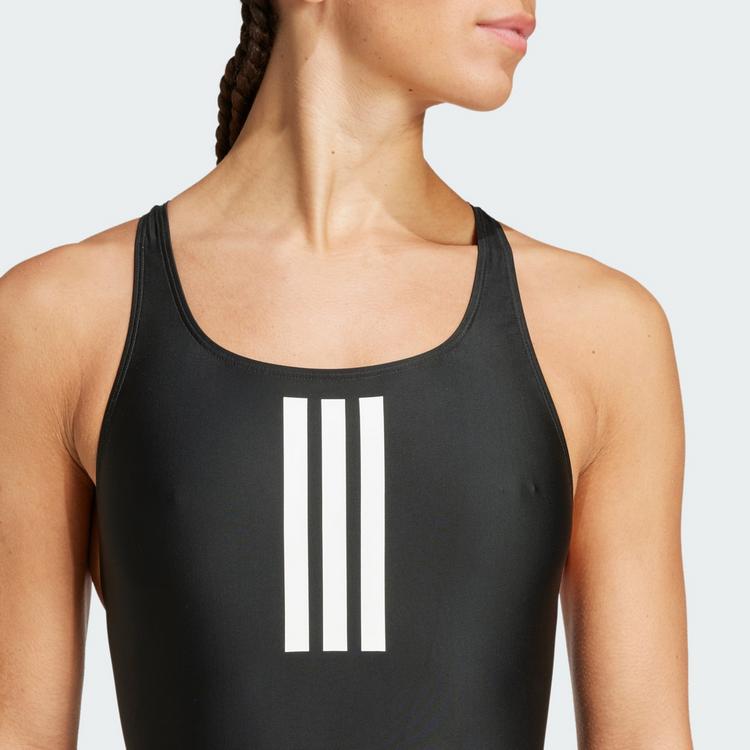 adidas adidas 3S MID SUIT Schwimmanzug Damen - black-white - 1 | SportScheck