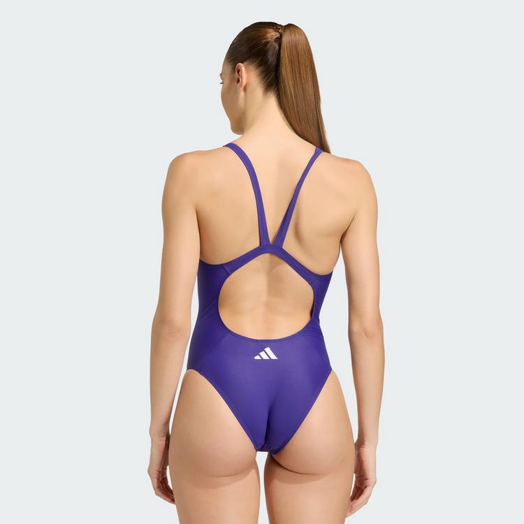 adidas adidas 3S MID SUIT Schwimmanzug Damen - cpurpl-white - 1 | SportScheck