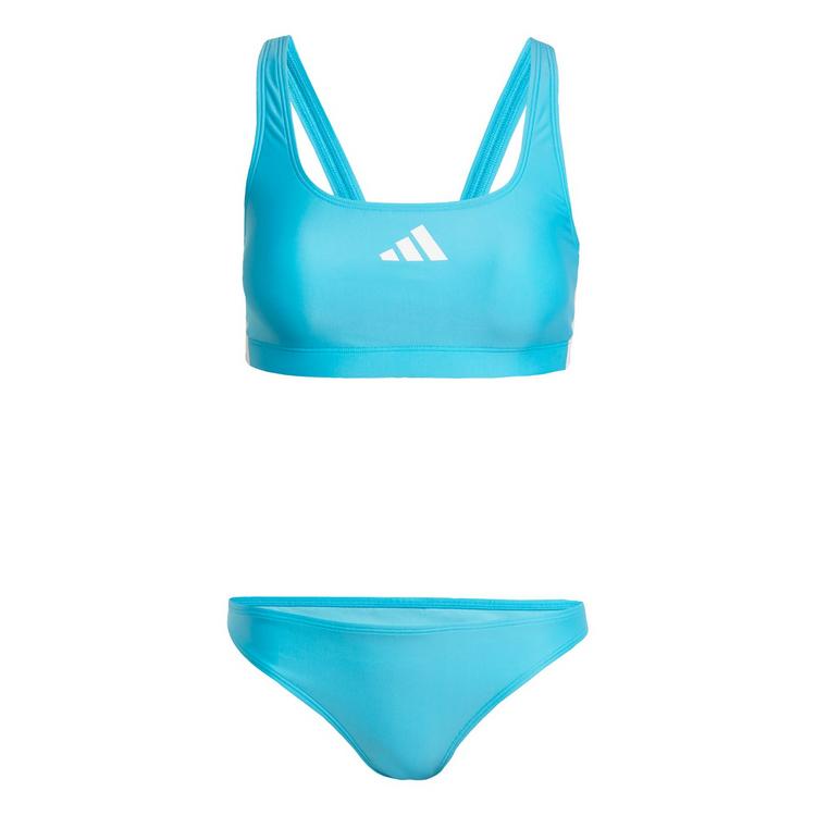adidas adidas 3 Stripes Bikini Set Damen - lucid cyan-white - 0 | SportScheck