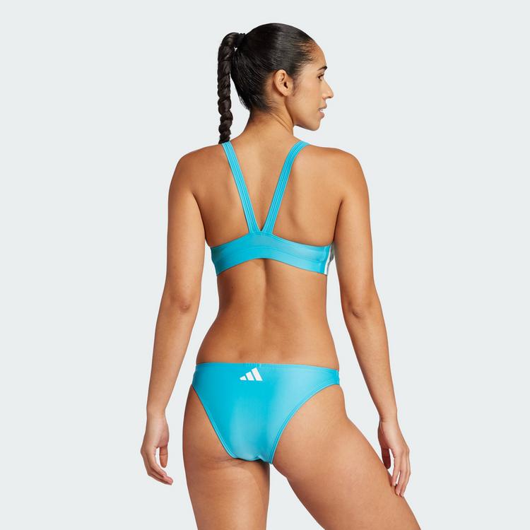 adidas adidas 3 Stripes Bikini Set Damen - lucid cyan-white - 1 | SportScheck