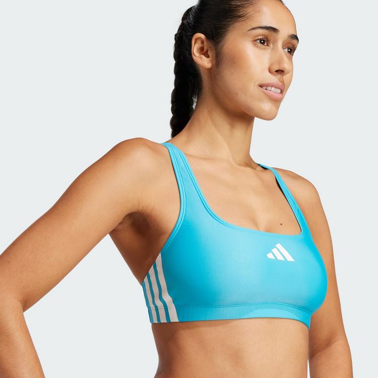 adidas adidas 3 Stripes Bikini Set Damen - lucid cyan-white - 1 | SportScheck