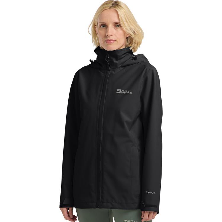 Jack Wolfskin Jack Wolfskin TRAILTIME 2L Regenjacke Damen - black - 0 | SportScheck
