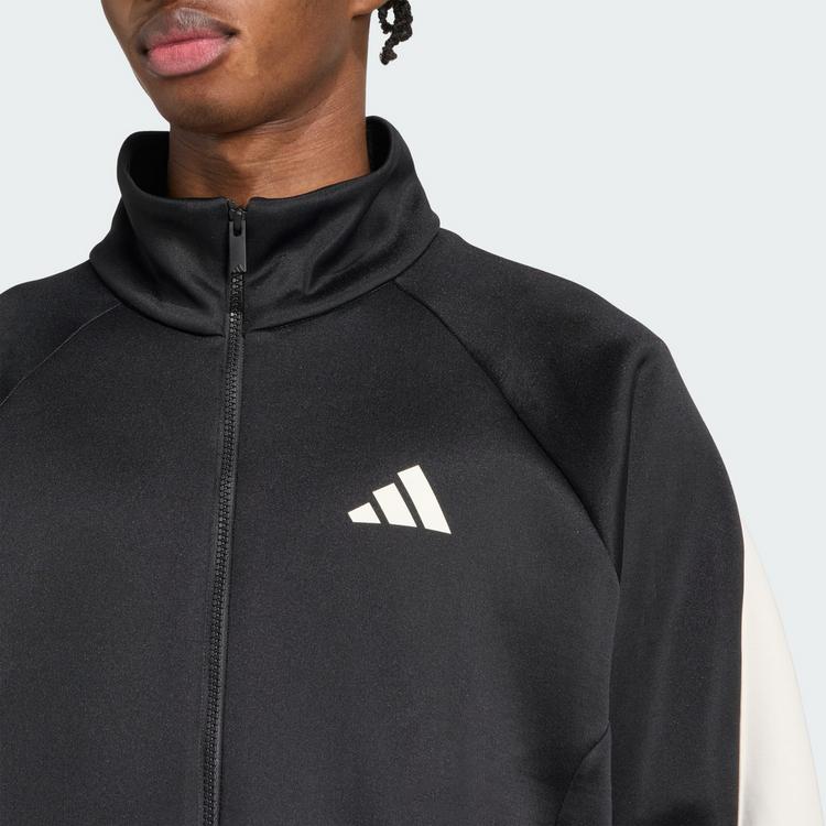 adidas adidas Stadium Polyjacke Herren - black-off white - 1 | SportScheck