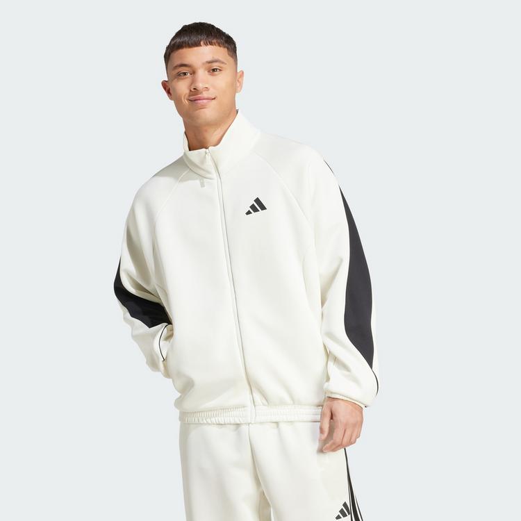 adidas adidas Stadium Polyjacke Herren - off white-black - 0 | SportScheck