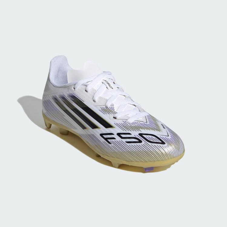 adidas adidas F50 LEAGUE FG/MG J Fu&szlig;ballschuhe Kinder - ftwwht-cblack-goldmt - 2 | SportScheck