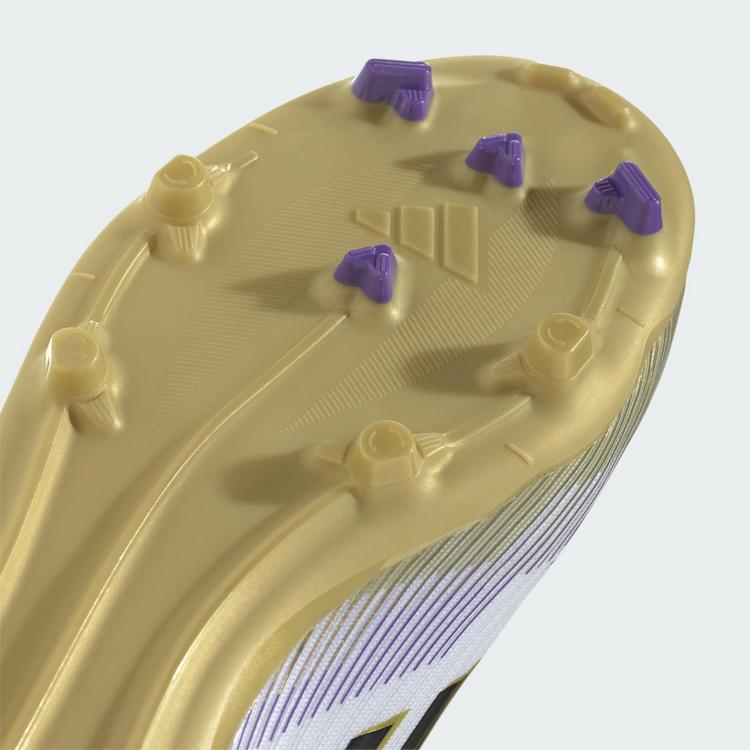 adidas adidas F50 LEAGUE FG/MG J Fu&szlig;ballschuhe Kinder - ftwwht-cblack-goldmt - 5 | SportScheck