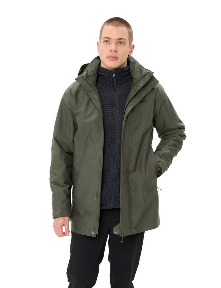 VAUDE VAUDE Idris 3in1 IV Parka Herren - khaki - 0 | SportScheck