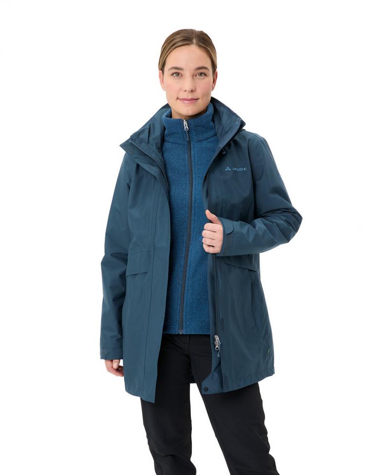 VAUDE VAUDE Idris 3in1 IV Parka Damen - dark sea - 0 | SportScheck