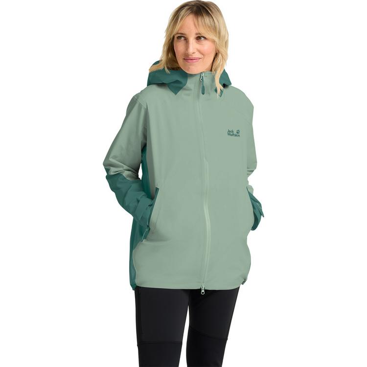 Jack Wolfskin Jack Wolfskin UNBOUND ADVENTURE 2L Regenjacke Damen - green zinnia - 0 | SportScheck
