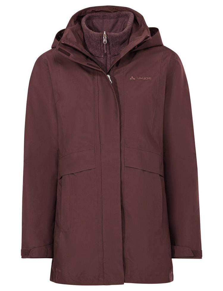 VAUDE VAUDE Idris 3in1 IV Parka Damen - dark oak uni - 0 | SportScheck