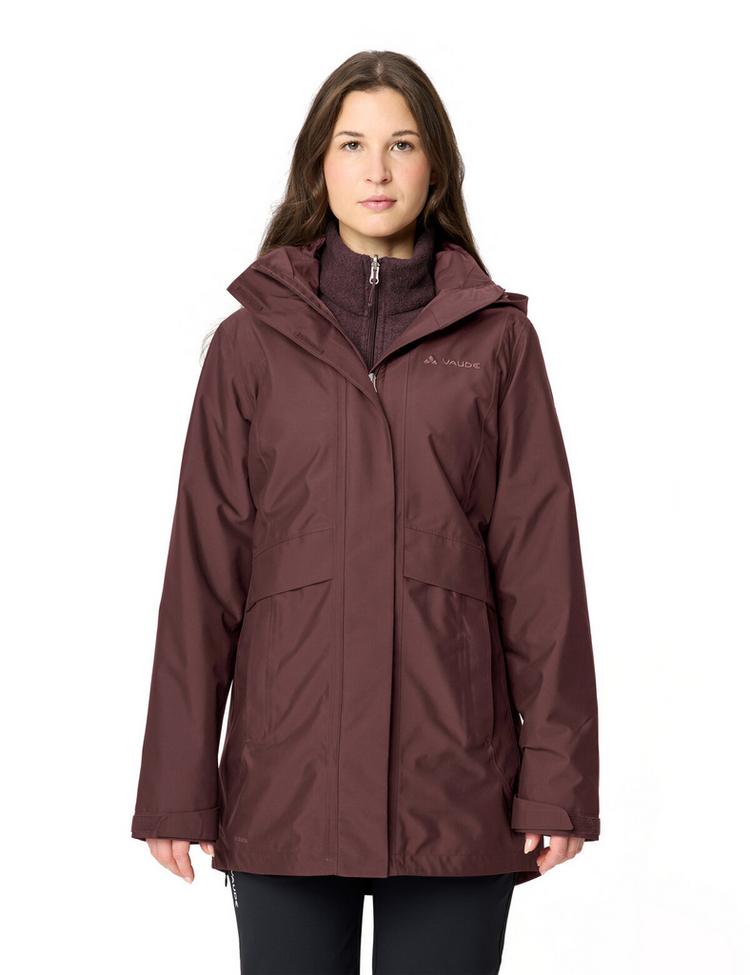 VAUDE VAUDE Idris 3in1 IV Parka Damen - dark oak uni - 0 | SportScheck