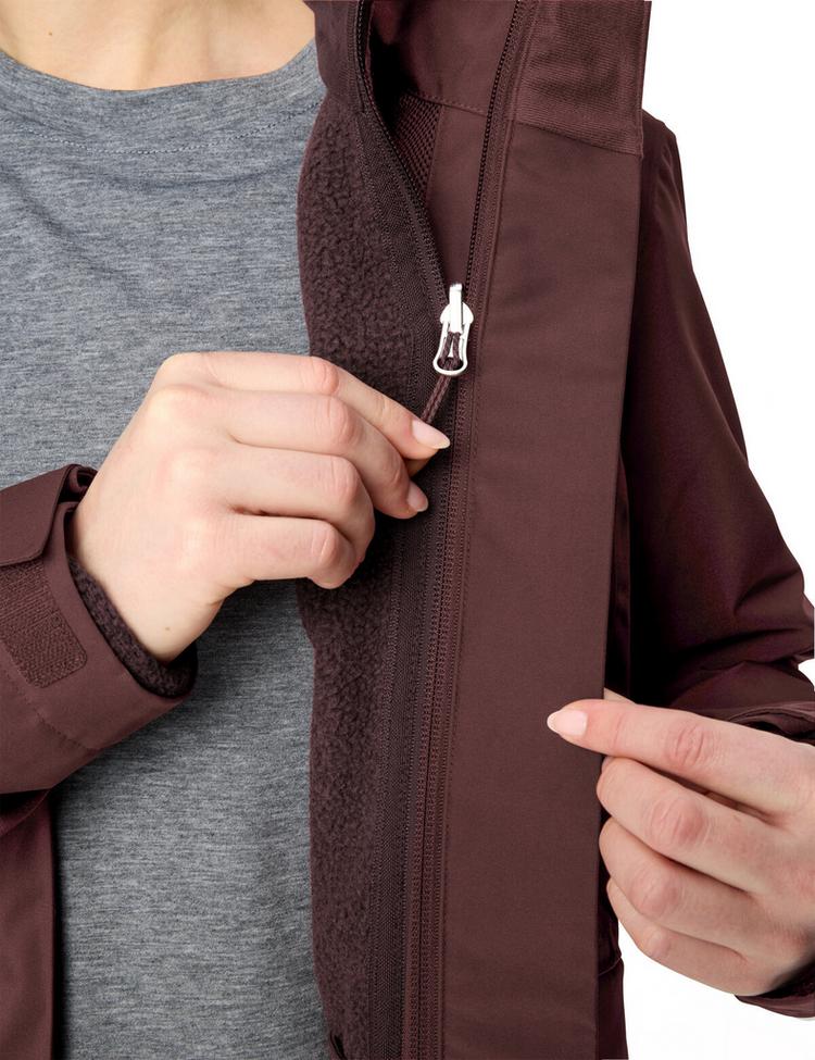 VAUDE VAUDE Idris 3in1 IV Parka Damen - dark oak uni - 1 | SportScheck