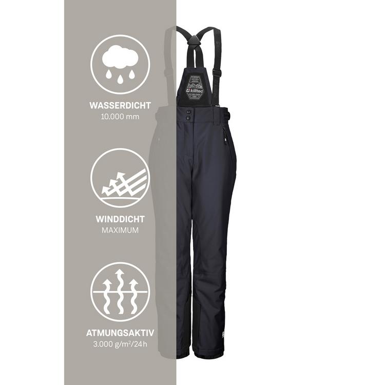 KILLTEC KILLTEC KSW 213 Skihose M&auml;dchen - schwarz blau - 4 | SportScheck