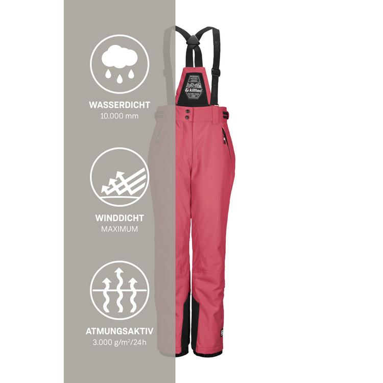 KILLTEC KILLTEC Skihose M&auml;dchen - holly berry - 4 | SportScheck
