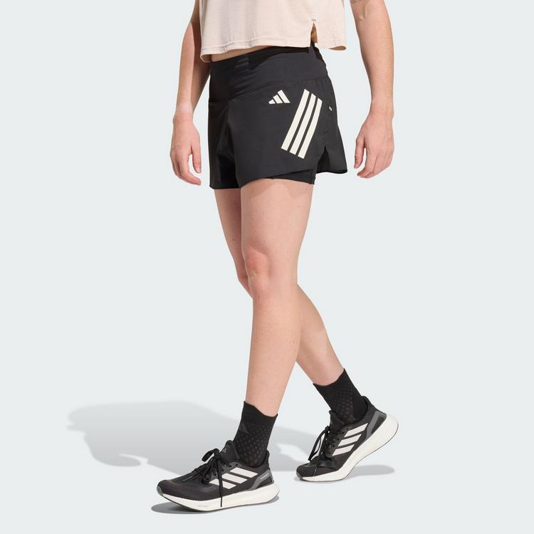 adidas adidas ADI365 /// 2i1 Laufshorts Damen - black - 0 | SportScheck