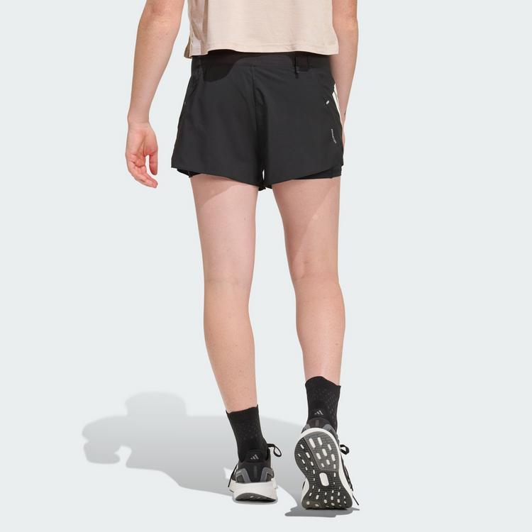 adidas adidas ADI365 /// 2i1 Laufshorts Damen - black - 1 | SportScheck
