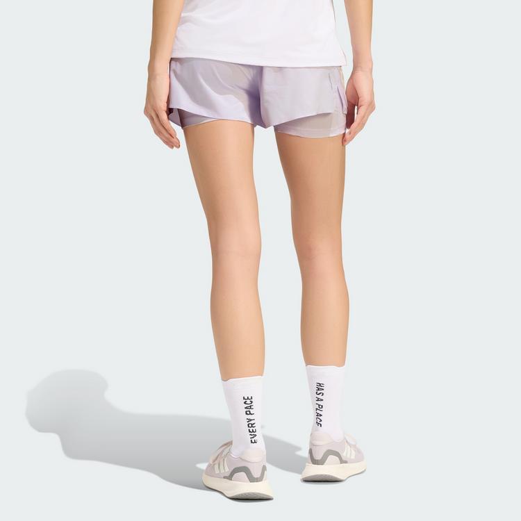 adidas adidas ADI365 /// 2i1 Laufshorts Damen - fropur-white - 1 | SportScheck