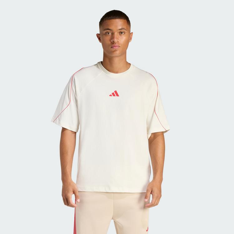 adidas adidas Stadium T-Shirt Herren - owhite-purrub - 0 | SportScheck