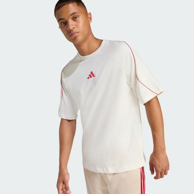 adidas adidas Stadium T-Shirt Herren - owhite-purrub - 0 | SportScheck