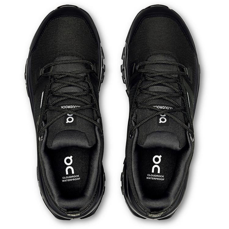 On On CLOUDROCK LOW WP Wanderschuhe Damen - black-black - 5 | SportScheck