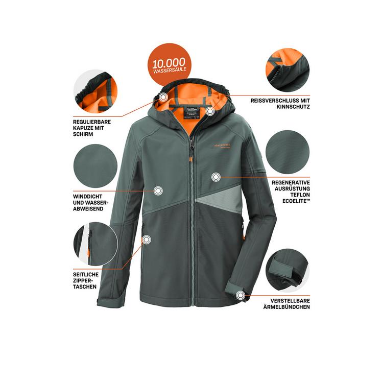 KILLTEC KILLTEC KOS 142 Softshelljacke Kinder - naturgruen - 4 | SportScheck