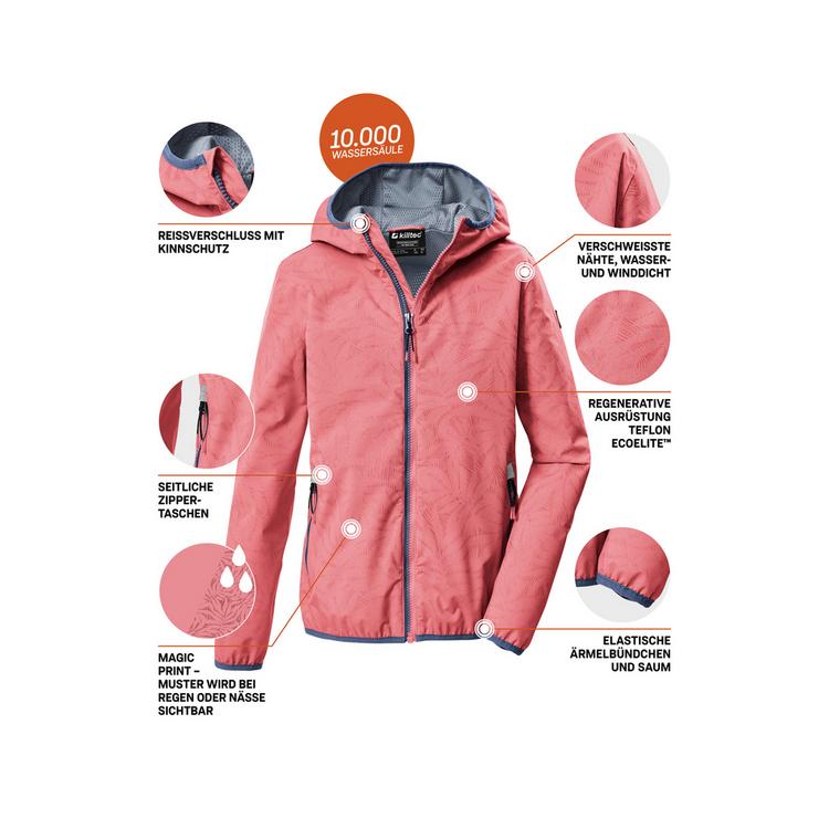 KILLTEC KILLTEC KOS 156 Funktionsjacke Kinder - hellpink - 6 | SportScheck