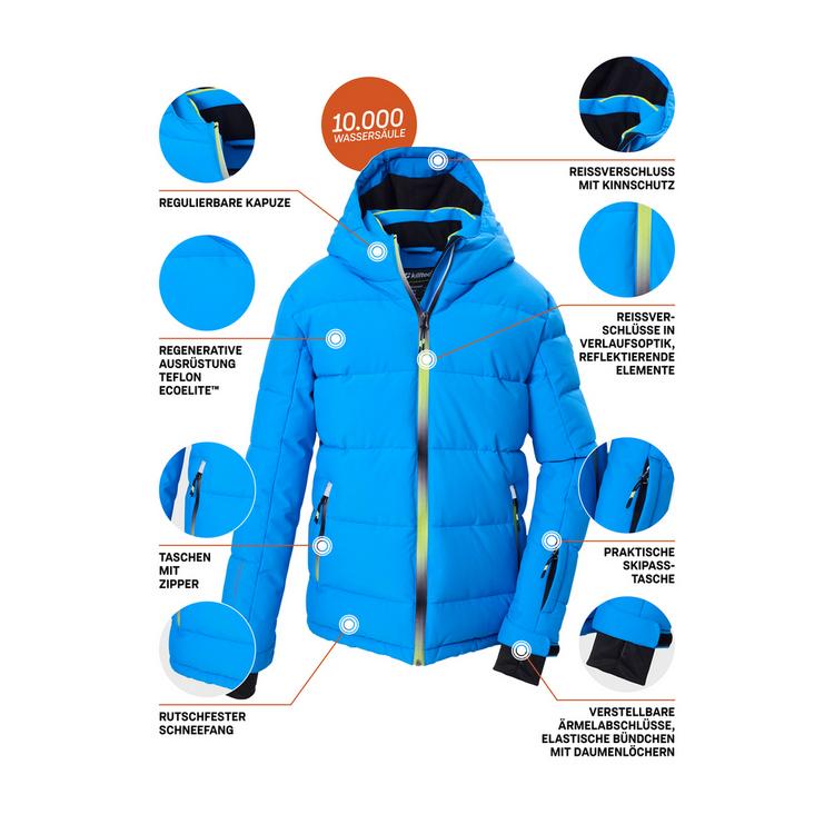 KILLTEC KILLTEC KSW 203 BYS Skijacke Jungen - french blau - 3 | SportScheck