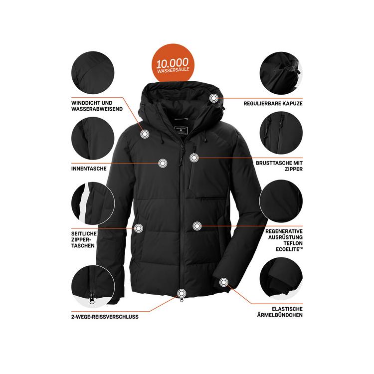 KILLTEC KILLTEC KOW 12 Skijacke Herren - schwarz - 3 | SportScheck