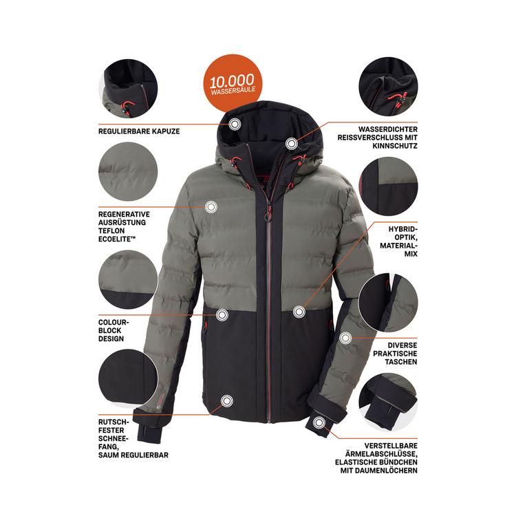 KILLTEC KILLTEC Skijacke Herren - gruenanthrazit-black - 3 | SportScheck