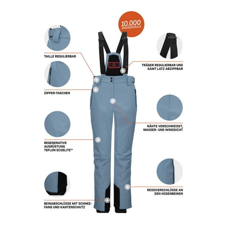 KILLTEC KILLTEC KSW 249 Skihose Damen - hell stahlblau - 3 | SportScheck