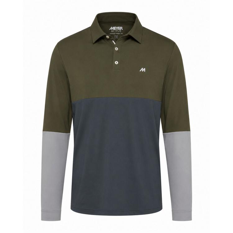 MEYER MEYER Poloshirt mit UV-Schutz Poloshirt Herren - olive - 0 | SportScheck