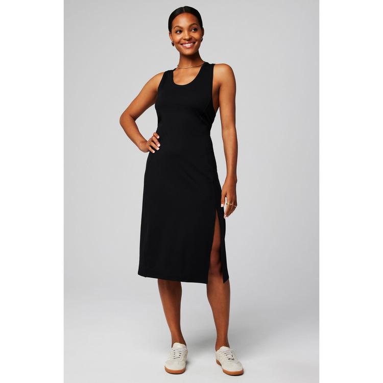 Fabletics Fabletics CLOUD JERSEY MIDI DRESS Jerseykleid Damen - BLACK - 0 | SportScheck