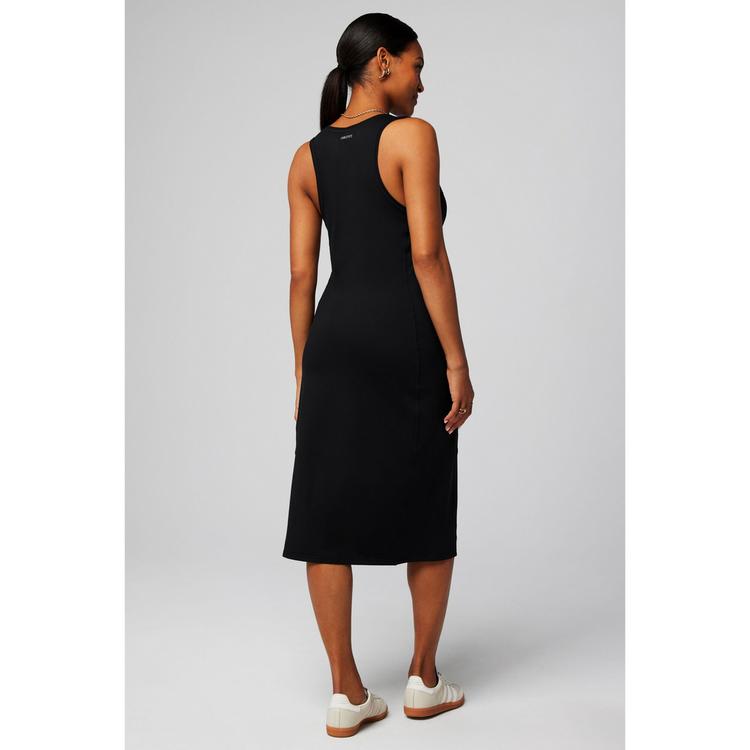 Fabletics Fabletics CLOUD JERSEY MIDI DRESS Jerseykleid Damen - BLACK - 1 | SportScheck